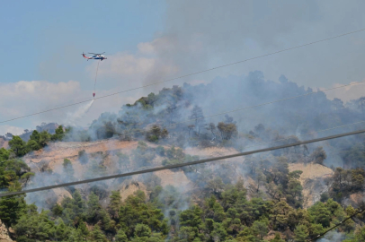 Manisa’da orman yangınlarıyla mücadele sürüyor... Başkan Dutlulu sahada