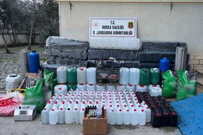 Bursa’da kaçak ve sahte alkol üretim tesisine operasyon