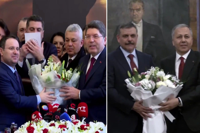 O bakanlıklarda devir teslim yapıldı