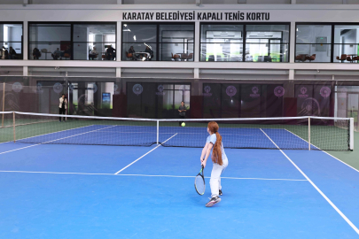 Konya Karatay'da 'İl Birinciliği Tenis Turnuvası' heyecanı